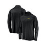 Men's Black Oregon Ducks Primary Logo Striated Raglan Quarter-Zip Jacket