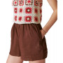 Women's Crochet-Bodice Romper