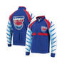 Men's Blue New Jersey Nets Hardwood Classics Authentic Warm-Up Raglan Full-Zip Jacket
