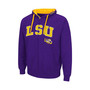Men's Purple LSU Tigers Big and Tall Full-Zip Hoodie