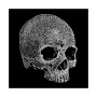 Men's Word Art Dead Inside Skull Crewneck Sweatshirt