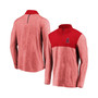 Men's Branded Red Los Angeles Angels Iconic Marble Clutch Half-Zip Pullover Jacket