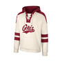 Men's Cream Montana Grizzlies Lace-Up 4.0 Vintage-Like Pullover Hoodie