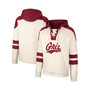 Men's Cream Montana Grizzlies Lace-Up 4.0 Vintage-Like Pullover Hoodie