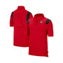 Men's Scarlet Ohio State Buckeyes Coach Short Sleeve Quarter-Zip Jacket