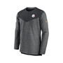 Men's Charcoal Pittsburgh Steelers Sideline Lockup Performance Quarter-zip Jacket