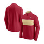 Men's Scarlet, Gold-Tone San Francisco 49Ers Block Party Quarter-Zip Jacket