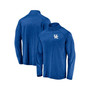 Men's Branded Royal Kentucky Wildcats Striated Raglan Quarter-Zip Jacket