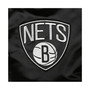 Men's Black Brooklyn Nets Pick and Roll Satin Full-Snap Varsity Jacket
