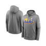 Men's Heathered Gray Los Angeles Rams Local Pullover Hoodie
