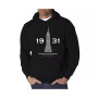 Men's Empire State Building Word Art Hooded Sweatshirt