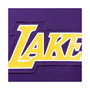 Men's Purple and Black Los Angeles Lakers Linear Logo Comfy Colorblock Tri-Blend Pullover Hoodie