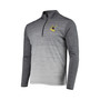Men's Black, Heathered Gray Pittsburgh Steelers Throwback Cycle Quarter-Zip Jacket