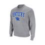 Men's Heathered Gray Kentucky Wildcats Arch and Logo Pullover Sweatshirt