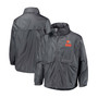 Men's Graphite Cleveland Browns Circle Sportsman Waterproof Packable Full-Zip Jacket