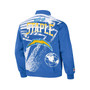Men's NFL X Staple Blue Los Angeles Chargers Embroidered Reversable Nylon Jacket