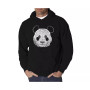 Men's Word Art Hoodie - Panda Head