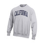 Men's Heathered Gray Cal Bears Arch Reverse Weave Pullover Sweatshirt