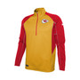 Men's Gold Kansas City Chiefs Combine Authentic Two-a-Days Half-Zip Jacket