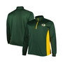 Men's Green Green Bay Packers Big and Tall Quarter-Zip Top