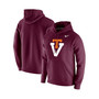 Men's Maroon Virginia Tech Hokies Vintage-Like School Logo Pullover Hoodie