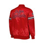 Men's Red St. Louis Cardinals Pick and Roll Satin Varsity Full-Snap Jacket