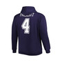 Men's Dak Prescott Navy Dallas Cowboys Big and Tall Fleece Name and Number Pullover Hoodie