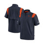Men's Navy Chicago Bears Sideline Coaches Short Sleeve Quarter-Zip Jacket