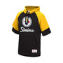 Men's Black Pittsburgh Steelers Home Advantage Raglan Short Sleeve Pullover Hoodie