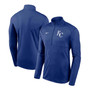 Men's Royal Kansas City Royals Team Logo Element Performance Half-Zip Pullover Jacket
