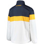 Men's White West Virginia Mountaineers No Huddle Half-Zip Pullover Jacket