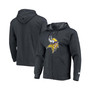 Men's Heathered Charcoal Minnesota Vikings Primary Logo Full-Zip Hoodie
