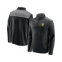 Men's Branded Black Pittsburgh Pirates Team Primary Logo Quarter-Zip Jacket