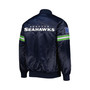 Men's College Navy Seattle Seahawks The Pick and Roll Full-Snap Jacket
