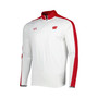 Men's White Wisconsin Badgers Lightweight Mock Neck Performance Quarter-Zip Jacket