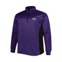 Men's Purple Baltimore Ravens Big and Tall Quarter-Zip Top