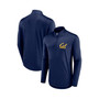 Men's Branded Navy Cal Bears Tough Minded Quarter-Zip Top