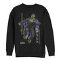 Marvel Men's Avengers Endgame Hulk Action Pose, Crewneck Fleece