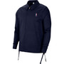 Men's Navy NBA 75th Anniversary Coaches Courtside Full-Snap Jacket