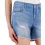 Women's Distressed Frayed-Hem Shorts, Created for Macy's