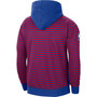 Men's Red and Royal Philadelphia 76ers 75th Anniversary Courtside Striped Pullover Hoodie