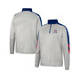 Men's Gray and Navy Arizona Wildcats Bushwood Fleece Quarter-Zip Jacket