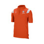 Men's Orange Clemson Tigers Coach Short Sleeve Quarter-Zip Jacket