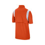 Men's Orange Clemson Tigers Coach Short Sleeve Quarter-Zip Jacket