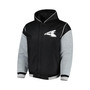 Men's Black Chicago White Sox Reversible Fleece Full-Snap Hoodie Jacket