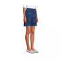 Women's Petite High Rise Sport Knit Elastic Waist Denim Jean Shorts