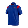 Men's Royal Buffalo Bills Sideline Coaches Short Sleeve Quarter-Zip Jacket