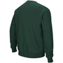 Men's Green Ohio Bobcats Arch Logo Tackle Twill Pullover Sweatshirt