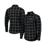 Men's Black Philadelphia Eagles Industry Flannel Button-Up Shirt Jacket