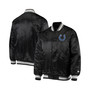 Men's Black Indianapolis Colts Locker Room Satin Varsity Full-Snap Jacket